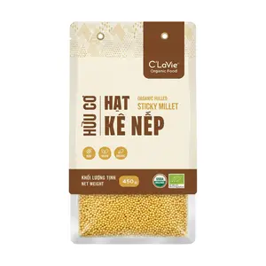 Hạt Kê Nếp Hữu Cơ, Organic Hulled Sticky Millet (450g) - C'LAVIE