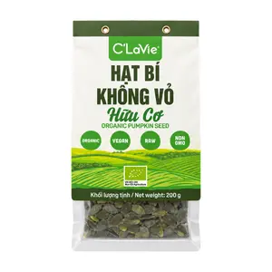 Hạt Bí Sống Không Vỏ Hữu Cơ, Organic Raw Pumpkin Seed (200g) - C'LAVIE