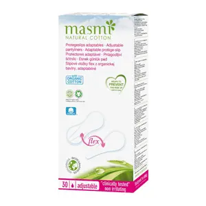 Băng Vệ Sinh Hàng Ngày Hữu Cơ, Organic Flex Panty Liners, 30 Miếng - MASMI