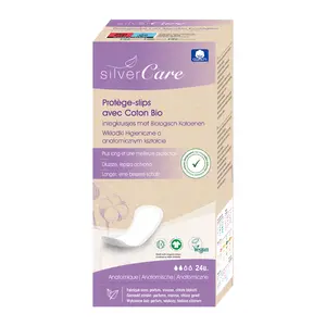 Băng Vệ Sinh Hữu Cơ Hàng Ngày, Protège-Slips avec Coton Bio, Anatomique, 30 Miếng - SILVERCARE