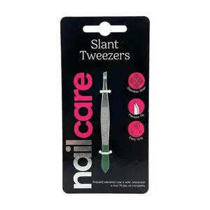 Nhíp Đầu Nghiêng Bằng Thép Không Gỉ, Stainless Steel Slant Tweezers - UNCLE BILLS