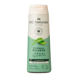 Dầu Gội, Cleanse & Revitalise Shampoo, Normal Balance, with Organic Aloe Vera & Ginseng (400ml) - OC NATURALS