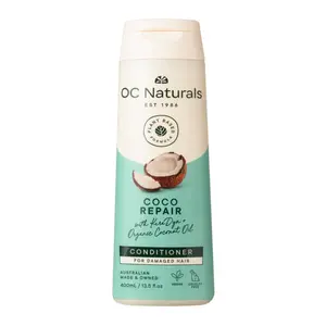 Dầu Xả, Restore & Strengthen Conditioner, Coco Repair, with Keradyn & Organic Coconut Oil (400ml) - OC NATURALS