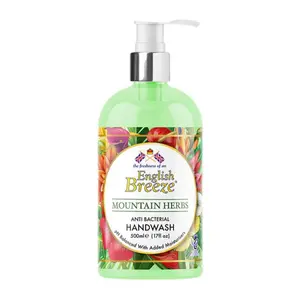 Sữa Rửa Tay Thảo Mộc, Antibacterial Handwash, Mountain Herbs, 17 fl oz (500ml) - ENGLISH BREEZE