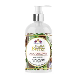 Sữa Rửa Tay Dừa, Antibacterial Handwash, Cool Coconut, 17 fl oz (500ml) - ENGLISH BREEZE