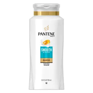 Dầu Gội Bóng Mượt Tóc, Pro-V Shampoo, Smooth & Sleek, 25.4 fl oz (750ml) - PANTENE