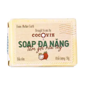 Xà Bông Đa Năng Dầu Dừa, Multi-Purpose Soap, Coconut Oil (50g) - COCOVIE