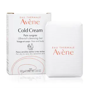 Xà Phòng Tắm Cho Da Khô Nhạy Cảm, Cold Cream, Ultra-Rich Cleansing Bar, Face & Body, Dry Sensitive Skin, 3.5 oz (100g) - AVENE