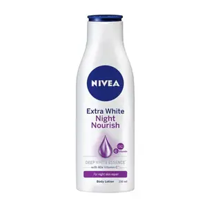Sữa Dưỡng Thể Trắng Da Ban Đêm, Extra White, Night Nourish Body Lotion, Night Skin Repair (250ml) - NIVEA