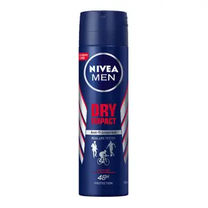 Xịt Khử Mùi Nam Khô Thoáng, Men, Anti-Perspirant Spray, Dry Impact (150ml) - NIVEA