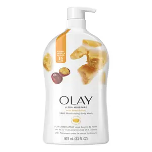 Sữa Tắm Dưỡng Ẩm Bơ Hạt Mỡ, 24H Moisturizing Body Wash, Ultra Moisture with Shea Butter, 33 fl oz (975ml) - OLAY