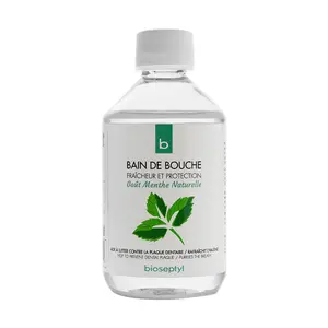 Nước Súc Miệng Hữu Cơ Hương Bạc Hà, Bain de Bouche, Fraicheur & Protection (300ml) - BIOSEPTYL