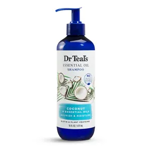 Dầu Gội Tinh Dầu Cấp Ẩm & Nuôi Dưỡng Tóc Dầu Dừa, Essential Oil Shampoo, Coconut Nourish & Moisturize, 16 fl oz (473ml) - DR TEAL'S