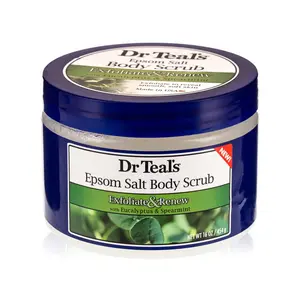 Muối Tắm Tẩy Tế Bào Chết & Tái Tạo Da Bạch Đàn & Bạc Hà, Epsom Salt Body Scrub, Exfoliate & Renew with Eucalyptus & Spearmint, 16 oz (454g) - DR TEAL'S