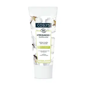 Kem Đánh Răng Làm Trắng Răng Hương Bạc Hà Hữu Cơ, Toothpaste Whiteness & Care Mint Flavoured & Bicarbonate (100g) - COSLYS