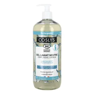 Sữa Tắm Cho Da Nhạy Cảm Hữu Cơ, Neutral Cleansing Gel (1L) - COSLYS
