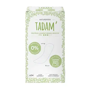Băng Vệ Sinh Hằng Ngày Hữu Cơ Dạng Dài, Bio Dermo-Sensitive Long Panty Liners, 24 Miếng - TADAM'