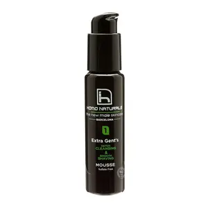 Sữa Rửa Mặt & Kem Cạo Râu Hữu Cơ Cho Nam, Extra Gent`s, Detox Cleanse + Smooth Shave 2 in 1 Mousse (70ml) - HOMO NATURALS