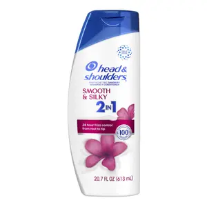 Dầu Gội & Xả Mềm Mượt Tóc, 2 in 1 Shampoo + Conditioner, Smooth & Silky, 20.7 fl oz (613ml) - HEAD & SHOULDERS
