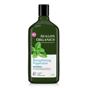 Dầu Gội Hữu Cơ Hương Bạc Hà Giúp Tóc Khỏe, Shampoo, Strengthening Peppermint, 11 fl oz (325ml) - AVALON ORGANICS
