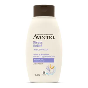 Sữa Tắm Thư Giãn, Stress Relief Body Wash, Lavender Scent (354ml) - AVEENO