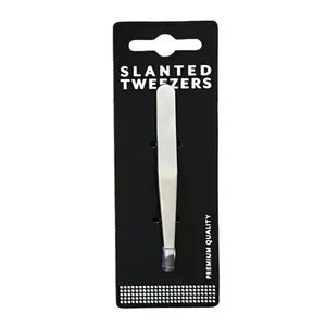 Nhíp Đầu Nghiêng Bằng Thép Không Gỉ, Slanted Tweezers (9.5cm) - UNCLE BILLS