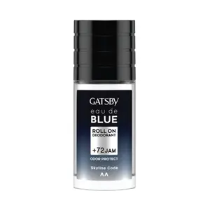 Lăn Khử Mùi Cho Nam, Eau de Blue Roll On Deodorant, Skyline Code (50ml) - GATSBY