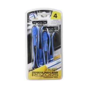 Dao Cạo Dành Cho Nam, Precision Triple Blade Razors, 4 Cái - UNCLE BILLS