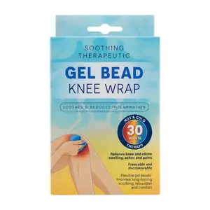Đai Massage Đầu Gối Có Hạt, Gel Bead Knee Wrap, Hot & Cold Therapy, 1 Cái - UNCLE BILLS