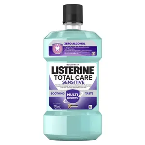Nước Súc Miệng Cho Răng Nhạy Cảm, Mouthwash, Total Care Sensitive, Zero Alcohol (750ml) - LISTERINE