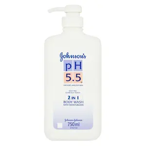 Sữa Tắm Cân Bằng & Dưỡng Ẩm, pH 5.5, 2 in 1 Body Wash with Moisturizers (750ml) - JOHNSON'S