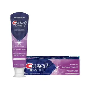 Kem Đánh Răng Bạc Hà Trắng Răng, Fluoride Anticavity Toothpaste, 3D White Advanced Radiant Mint, 3.3 oz (93g) - CREST