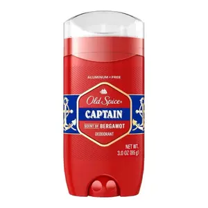 Sáp Khử Mùi Cơ Thể, Captain, Scent of Bergamot Deodorant, 3 oz (85g) - OLD SPICE