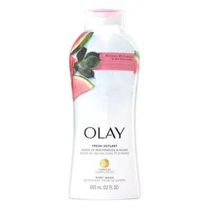 Sữa Tắm Dưỡng Ẩm Dưa Hấu & Mật Cây Thùa, Body Wash, Fresh Outlast Notes of Watermelon & Agave, 22 fl oz (650ml) - OLAY