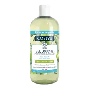 Sữa Tắm Bảo Vệ & Dưỡng Ẩm Dầu Oliu Hữu Cơ, Protective Shower Gel with Organic Olive Oil (500ml) - COSLYS