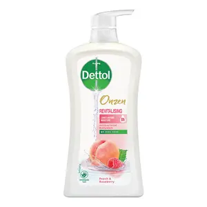 Sữa Tắm Dưỡng Da Đào & Phúc Bồn Tử, Onzen, Revitalising Antibacterial Bodywash, Peach & Raspberry (950g) - DETTOL