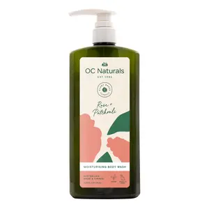 Sữa Tắm Dưỡng Ẩm Hoa Hồng & Hoắc Hương, Moisturising Body Wash, Rose & Patchouli, 24.5 fl oz (725ml) - OC NATURALS