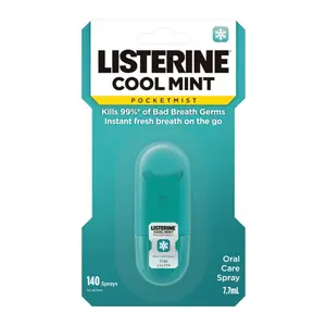 Xịt Thơm Miệng, Pocketmist, Oral Care Spray, Cool Mint (7.7ml) - LISTERINE