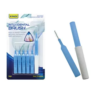 Bàn Chải Kẽ Răng, Interdental Brush, 6 Cái (0.45mm) - UNCLE BILLS