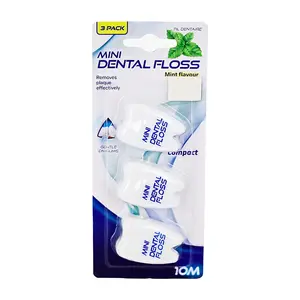 Chỉ Nha Khoa Vị Bạc Hà, Mini Dental Floss, Mint Flavour, 3 Hộp (10m) - UNCLE BILLS
