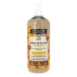 Sữa Tắm Thư Giãn Hương Caramen & Hạt Dẻ Hữu Cơ, Relaxing Shower Cream, Caramel & Organic Chestnut (1L) - COSLYS