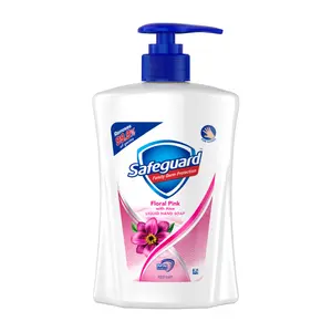 Nước Rửa Tay Hồng Hoa & Lô Hội, Germ Protection Hand Wash, Floral Pink with Aloe Liquid Hand Soap (450ml) - SAFEGUARD