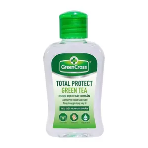 Dung Dịch Rửa Tay Khô Sát Khuẩn Hương Trà Xanh, Antiseptic Hand Sanitizer, Total Protect Green Tea (100ml) - GREEN CROSS
