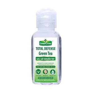 Gel Sát Khuẩn Tay Hương Trà Xanh, Antiseptic Hand Sanitizer, Total Defense Green Tea (60ml) - GREEN CROSS