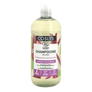 Dầu Gội Làm Phồng Tóc Hữu Cơ, Volumizing Shampoo with Rice Proteins & Amaranth (500ml) - COSLYS