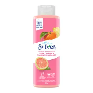 Sữa Tắm Tẩy Tế Bào Da Chết Chanh Hồng & Cam Hồng, Exfoliating Body Wash, Pink Lemon & Mandarin Orange (450ml) - ST. IVES