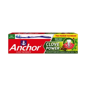 Kem Đánh Răng Chiết Xuất Dầu Đinh Hương Kèm Bàn Chải, Super Clove Protection Toothpaste, Clove Power, Toothbrush Included (175g) - ANCHOR
