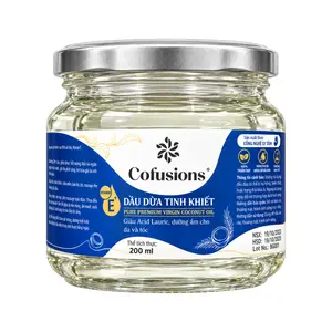 Dầu Dừa Tinh Khiết, Pure Premium Virgin Coconut Oil (200ml) - COFUSIONS