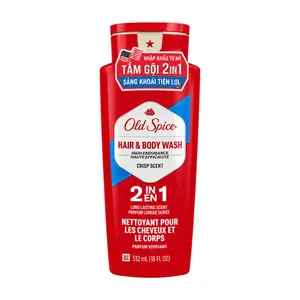 Sữa Tắm & Gội, 2 in 1 Hair & Body Wash, Crisp Scent. 18 fl oz (532ml) - OLD SPICE