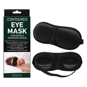 Miếng Bịt Che Mắt Khi Ngủ Màu Đen, Black Contoured Eye Mask - UNCLE BILLS